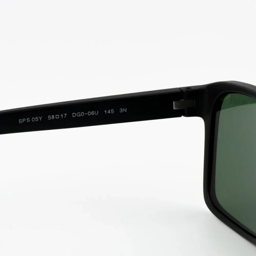 NEW Prada Linea Rossa PS05YS DG006U Black Rubber Tuning Green Rectangle Unisex